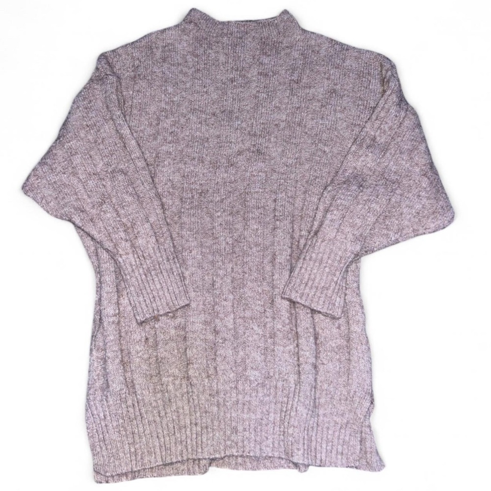Topshop Cream Cowl Neck Sweater with Ribbed Knit